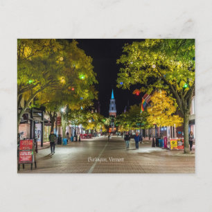 Burlington, Vermont cityscape photograph, Postcard