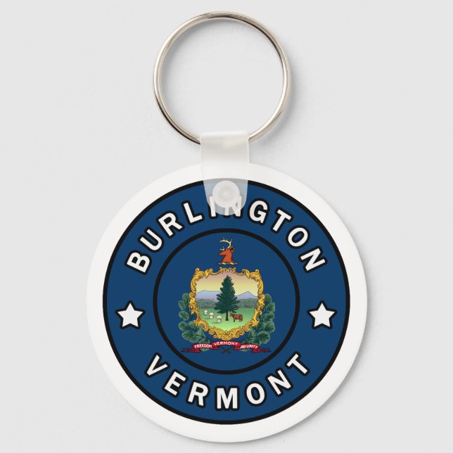 Burlington Vermont Keychain (Front)