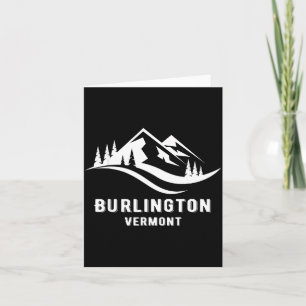 Burlington vermont mountains souvenir memorabilia card