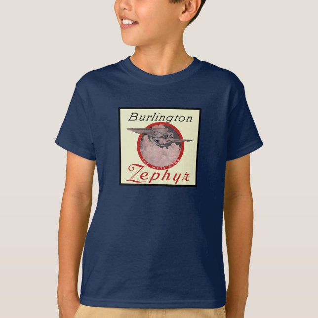 Burlington Zephyr Train T-Shirt (Front)