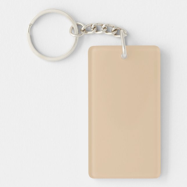 Burly Wood Solid Colour Keychain (Front)