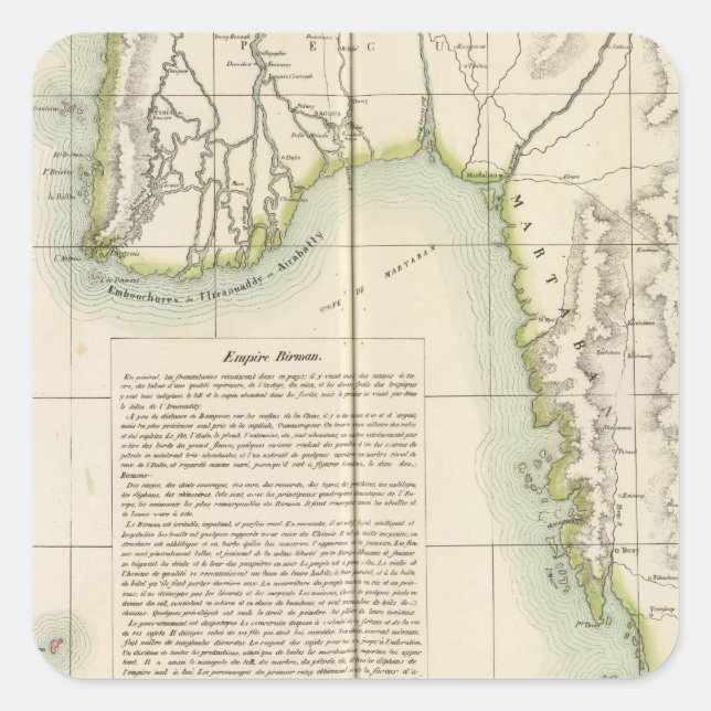 Burma 104 square sticker (Front)