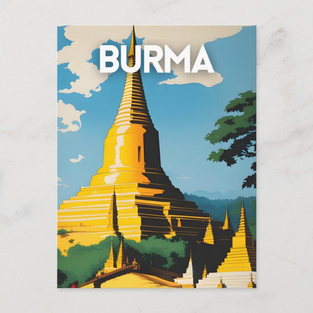 Burma Postcard (Front)