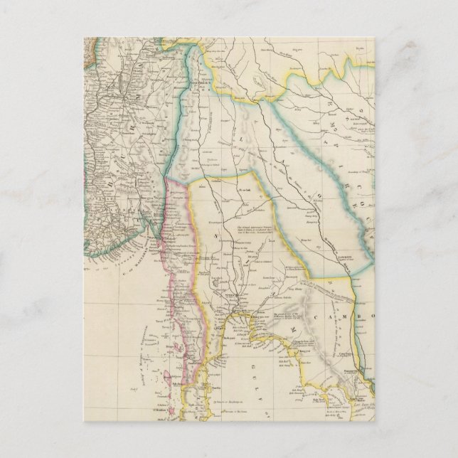 Burmah, Siam, and Cochin China Postcard (Front)