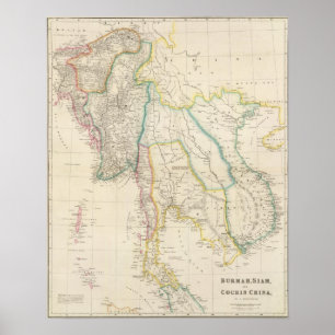 Burmah, Siam, and Cochin China Poster