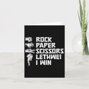 Burmese Boxing Rock Paper Scissors Lethwei I Win L Card