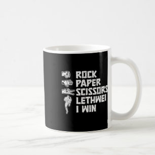 Burmese Boxing Rock Paper Scissors Lethwei I Win L Coffee Mug