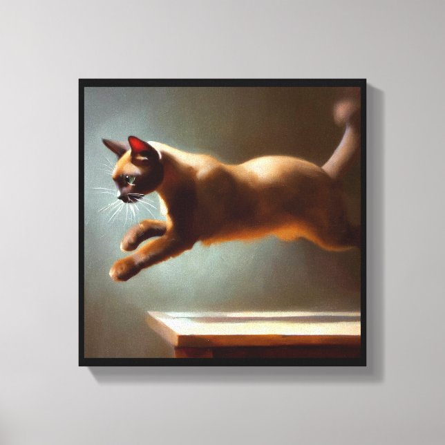 Burmese Cat Canvas Print (Front)