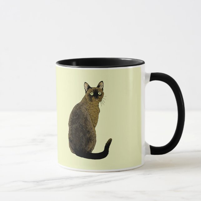 Burmese Cat Mug (Right)