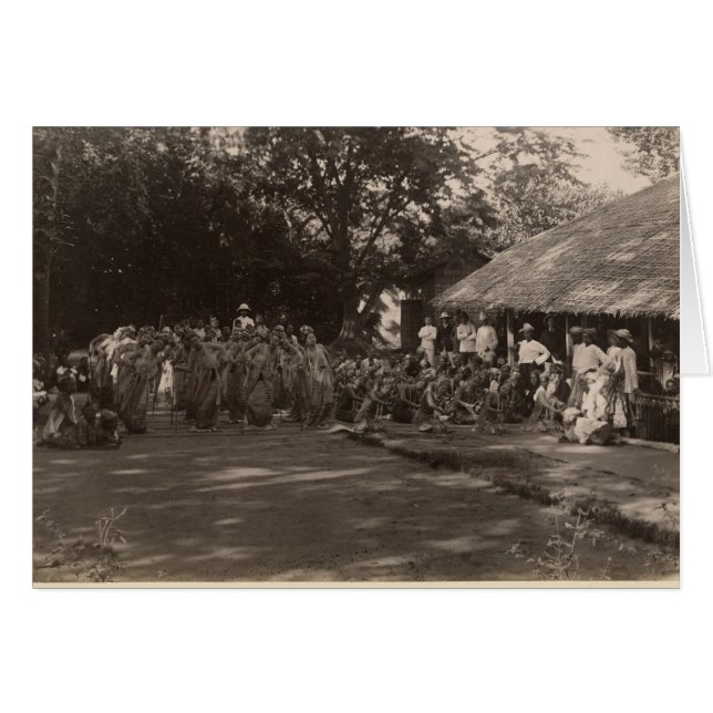 Burmese dancers celebrating, Burma (Front Horizontal)