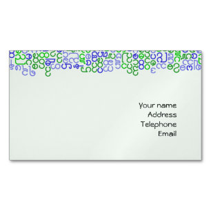 Burmese Magnetic Business Card