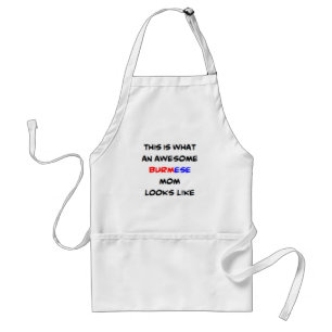 burmese mom, awesome standard apron