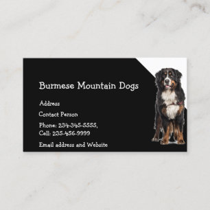 Burmese Mountain Dogs Breeder Pet Sitter  Business Card