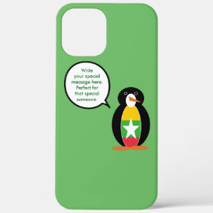 Burmese Myanmar Wildlife Penguin Personalized Gift iPhone 12 Pro Max Case