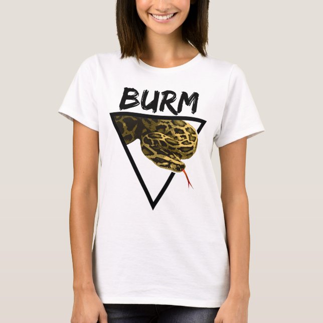 Burmese Python Geometric T-Shirt (Front)