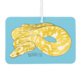 Burmese python snake cartoon illustration air freshener