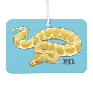 Burmese python snake cartoon illustration air freshener
