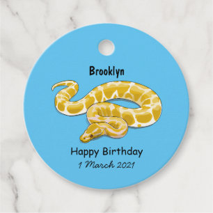Burmese python snake cartoon illustration favour tags