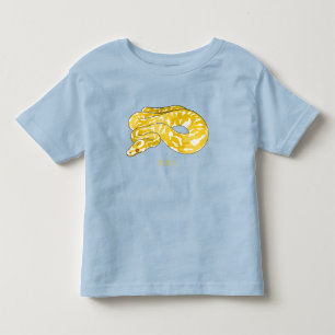 Burmese python snake cartoon illustration  toddler t-shirt