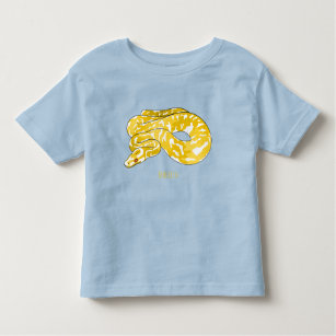 Burmese python snake cartoon illustration  toddler t-shirt