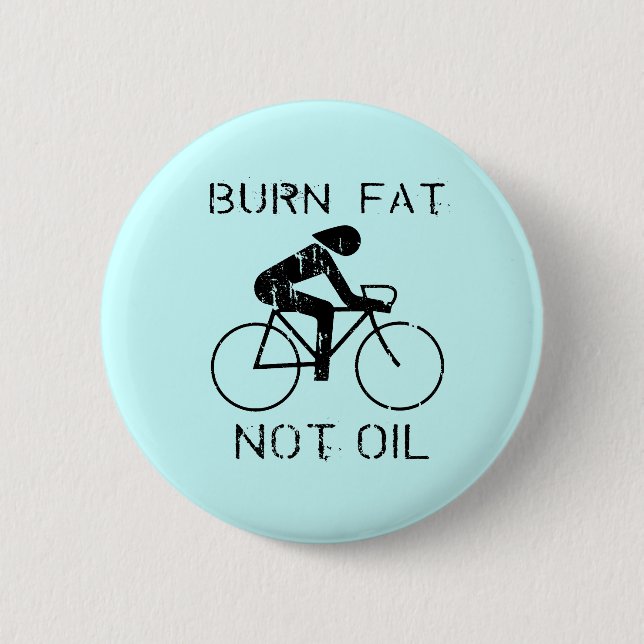 Burn Fat biking 2 Inch Round Button (Front)