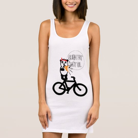 Burn Fat Not Oil Sleeveless Dress