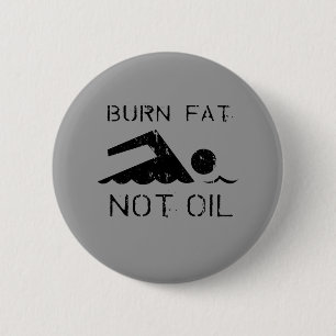Burn Fat swim 2 Inch Round Button