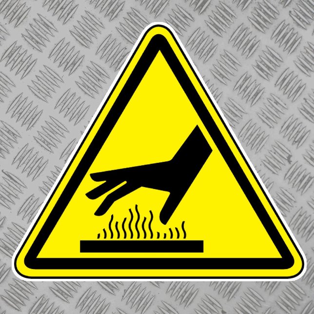 Burn Hazard Hot Surface Label (Creator Uploaded)