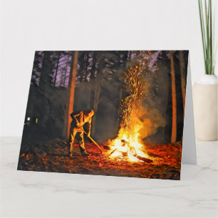 BURN SEASON Jumbo Greeting Card