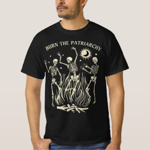 Burn The Patriarchy Fun Feminist Halloween T-Shirt
