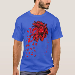 Burn Victims Awareness Sunflower ribbon flowers fa T-Shirt