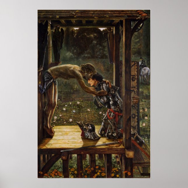 Burne-Jones - Merciful Knight Poster (Front)