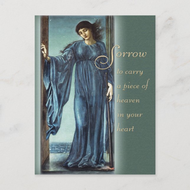 Burne-Jones Night CC0562 Mots réconfortants Carte  (Devant)