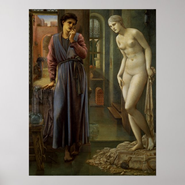 Burne-Jones - Pygmalion, Hand Refrains Poster (Front)