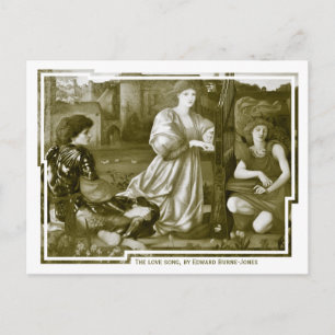 Burne-Jones The love song CC0791 Pre-Raphaelite Postcard