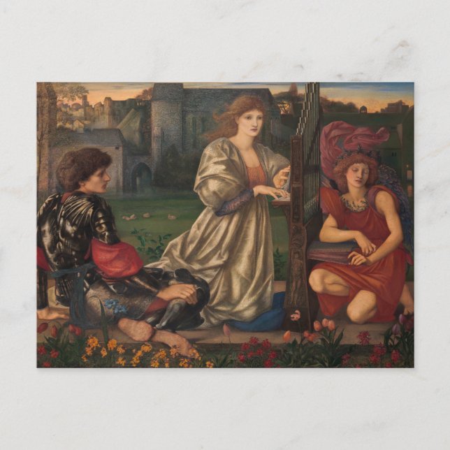 Burne-Jones The love song CC0793 Pre-Raphaelite Postcard (Front)