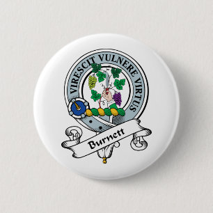 Burnett Clan Badge 2 Inch Round Button