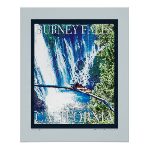 Burney Falls, CA Poster