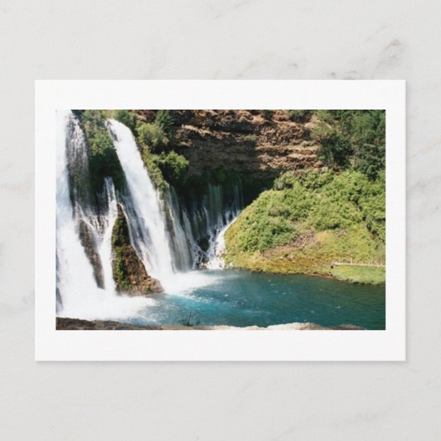 Burney Falls California Postcard (Front)