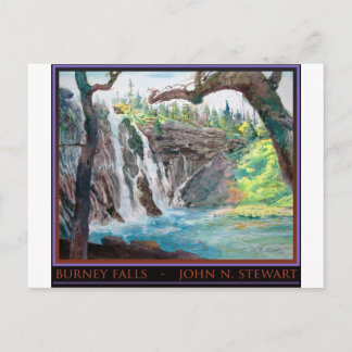 Burney Falls Watercolor Postcard