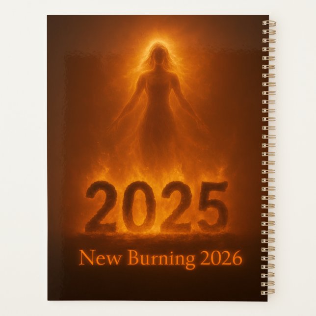 Burning 2025 New Year 2026 Fresh Start Artwork (Dos)
