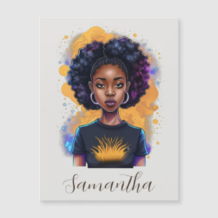 Burning Afro Woman
