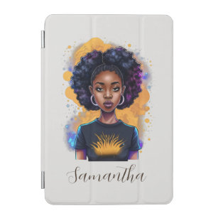 Burning Afro Woman iPad Mini Cover