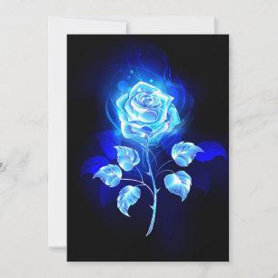 Burning Blue Rose Advice Card
