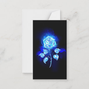 Burning Blue Rose Advice Card