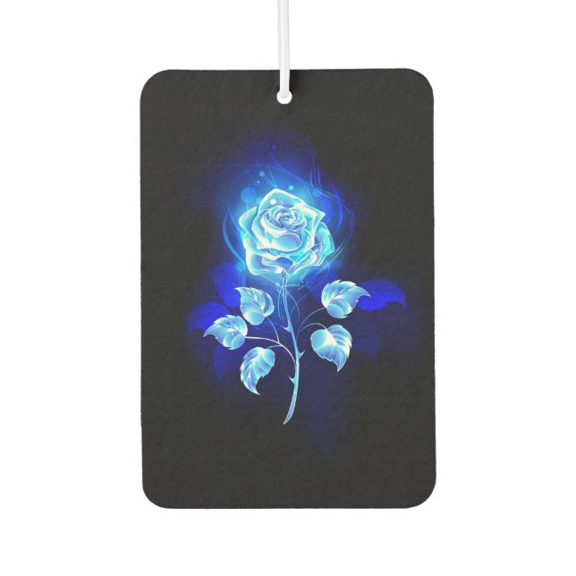 Burning Blue Rose Air Freshener (Front)