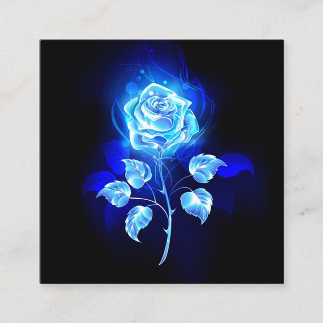 Burning Blue Rose Appointment Card (Front)