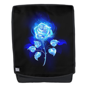 Burning Blue Rose Backpack