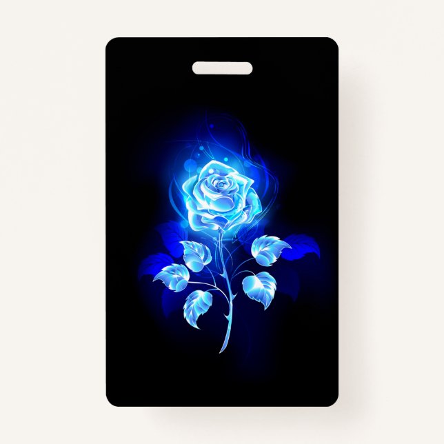Burning Blue Rose Badge (Front)