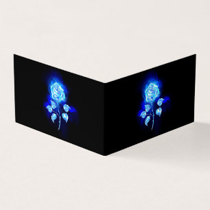 Burning Blue Rose Business Card